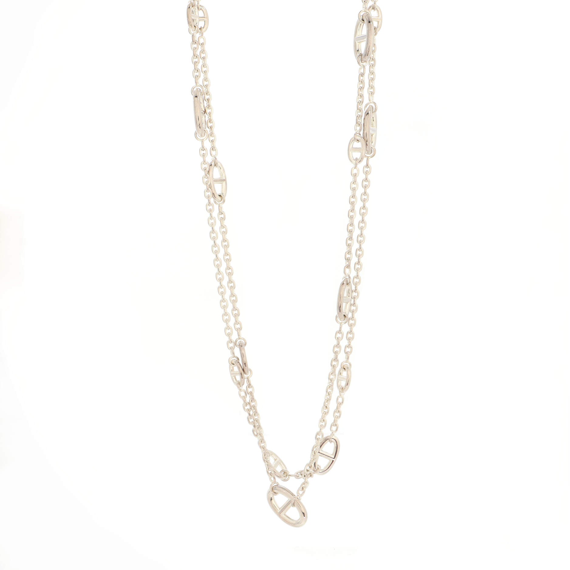 Farandole Long Necklace Sterling Silver 160
