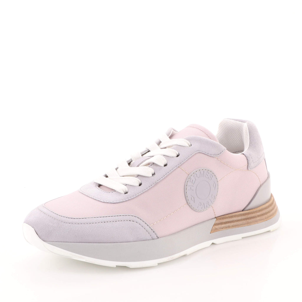 Women's Drive Sneakers Technical Canvas and Suede