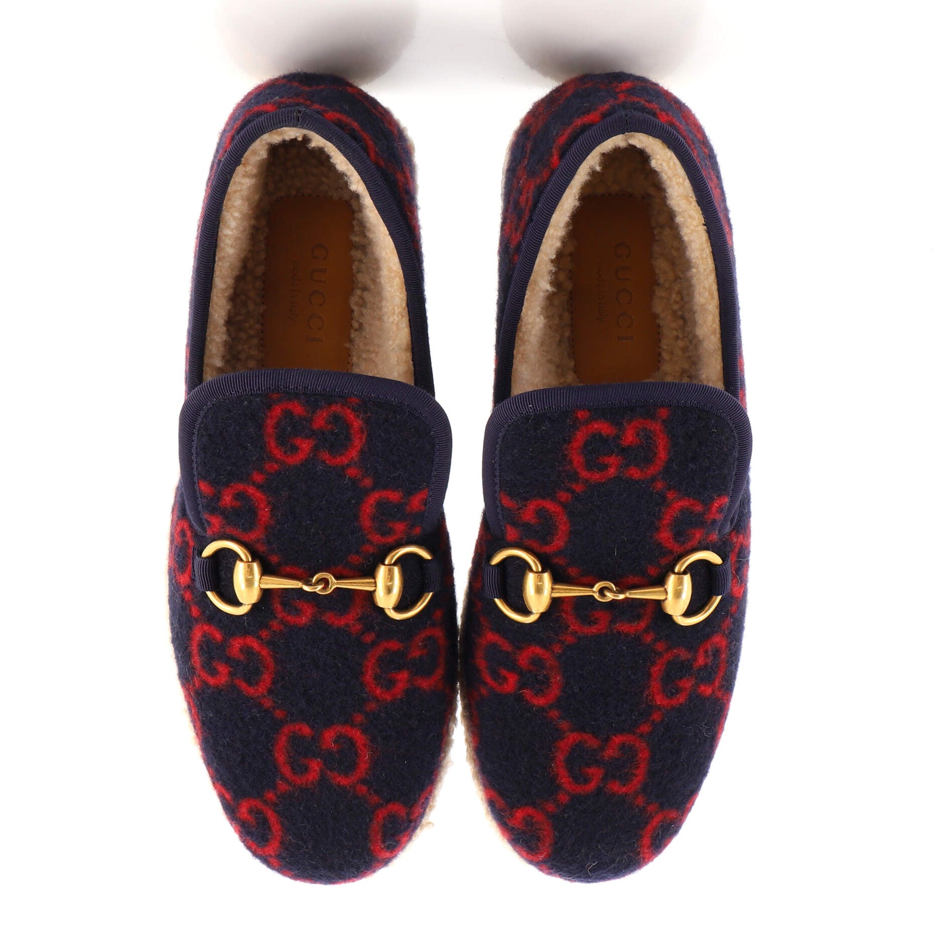 Women's Fria Horsebit Loafers GG Wool