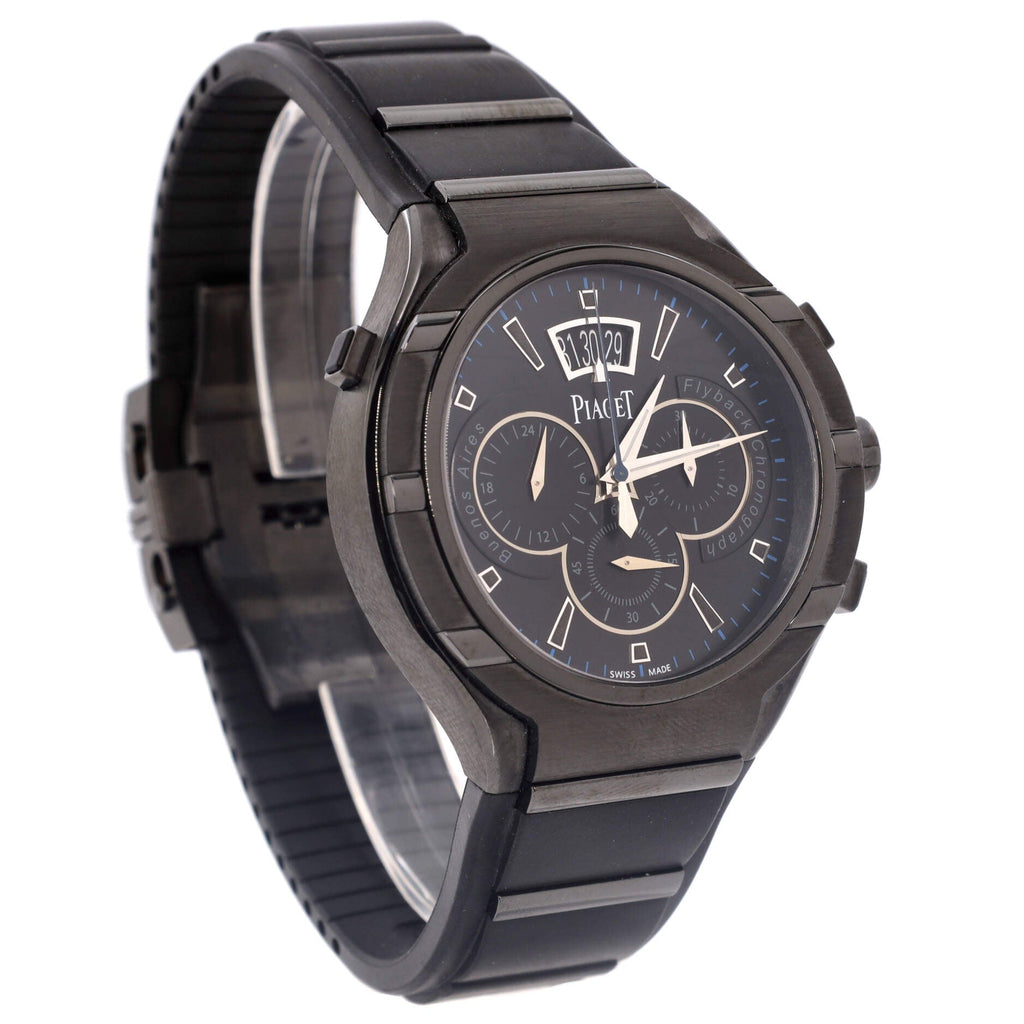 Polo Fortyfive Flyback Chronograph Automatic Watch Titanium and Rubber 45