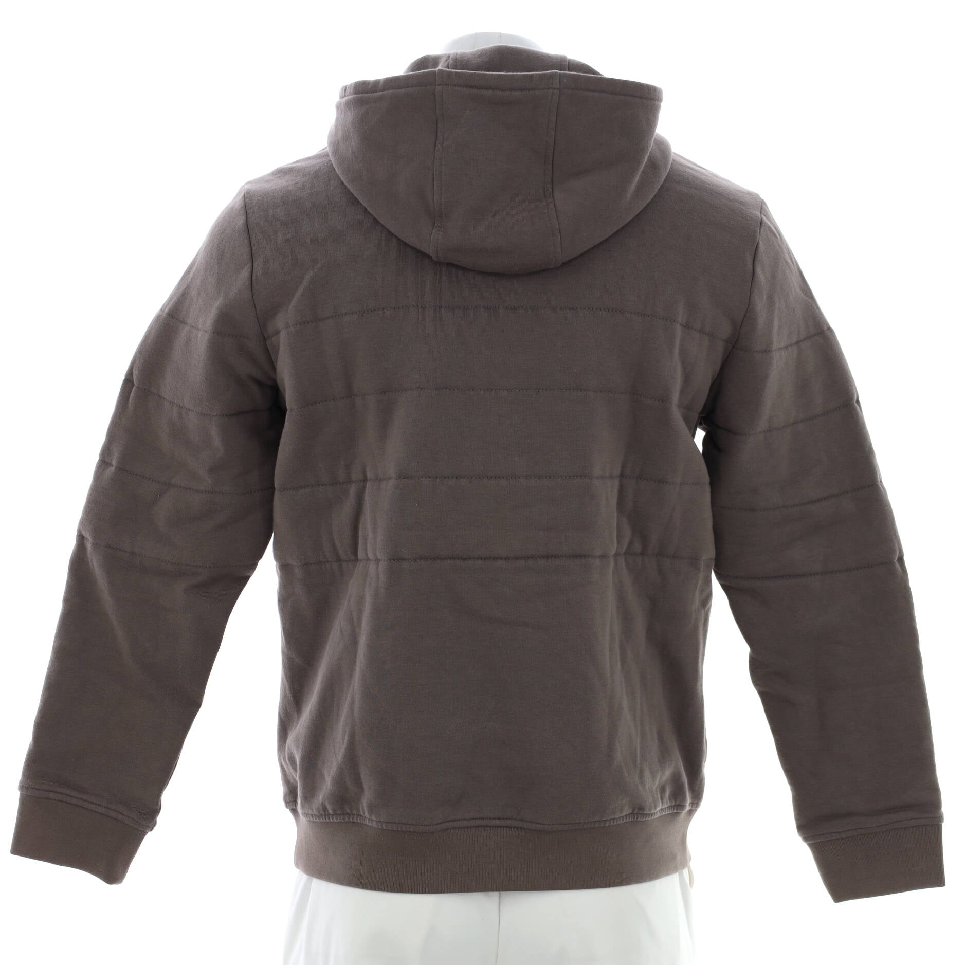 Men's H Motif Padded Zip Up Hoodie Cotton
