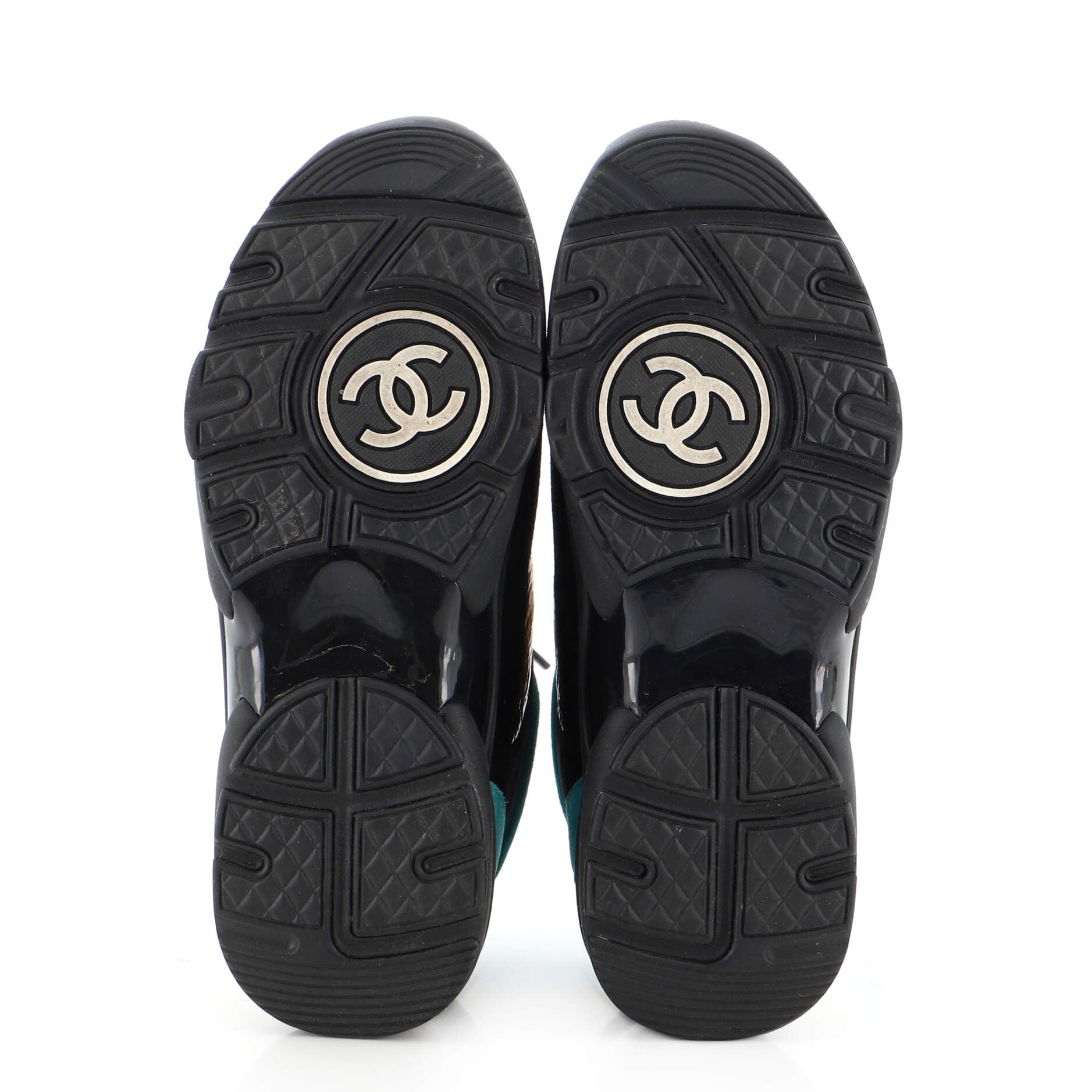 Women's CC Low-Top Sneakers Suede with Leather and Nylon