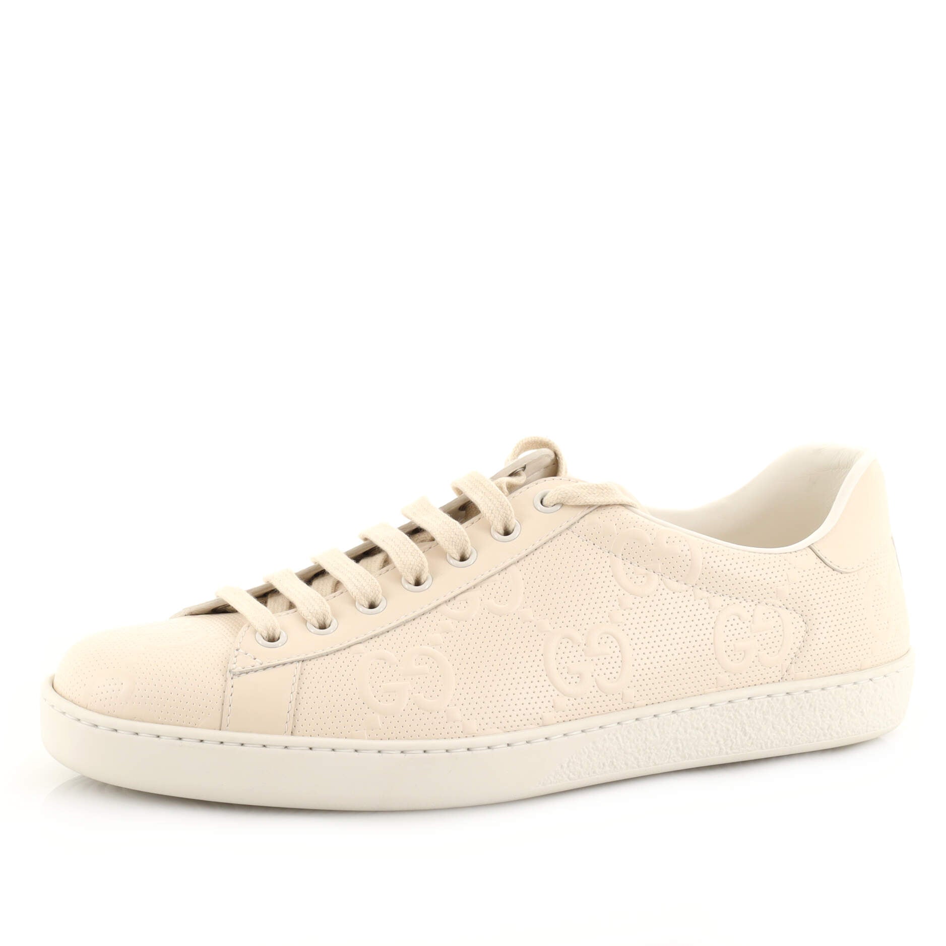 Ace Sneakers GG Embossed Perforated Leather