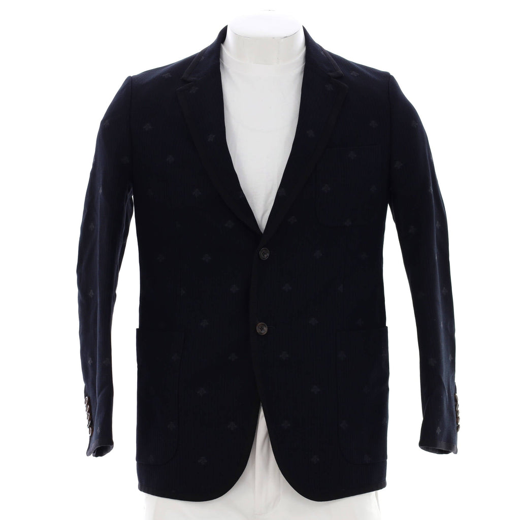 Men's Monaco Bee Single Breasted Jacket Printed Cotton