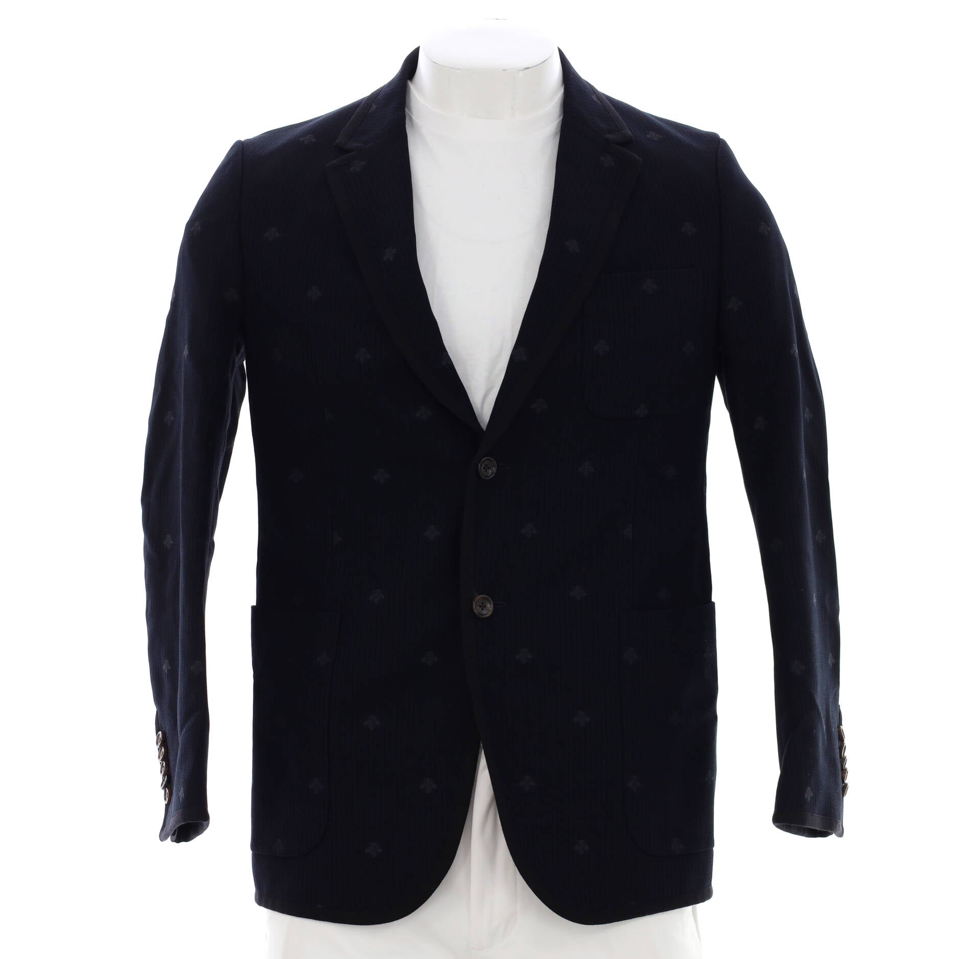 Men's Monaco Bee Single Breasted Jacket Printed Cotton