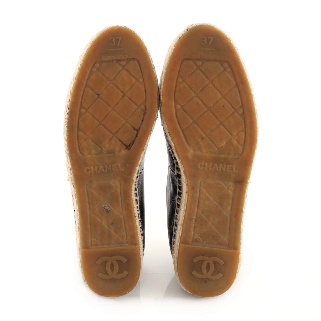 Women's CC Cap Toe Espadrilles Leather