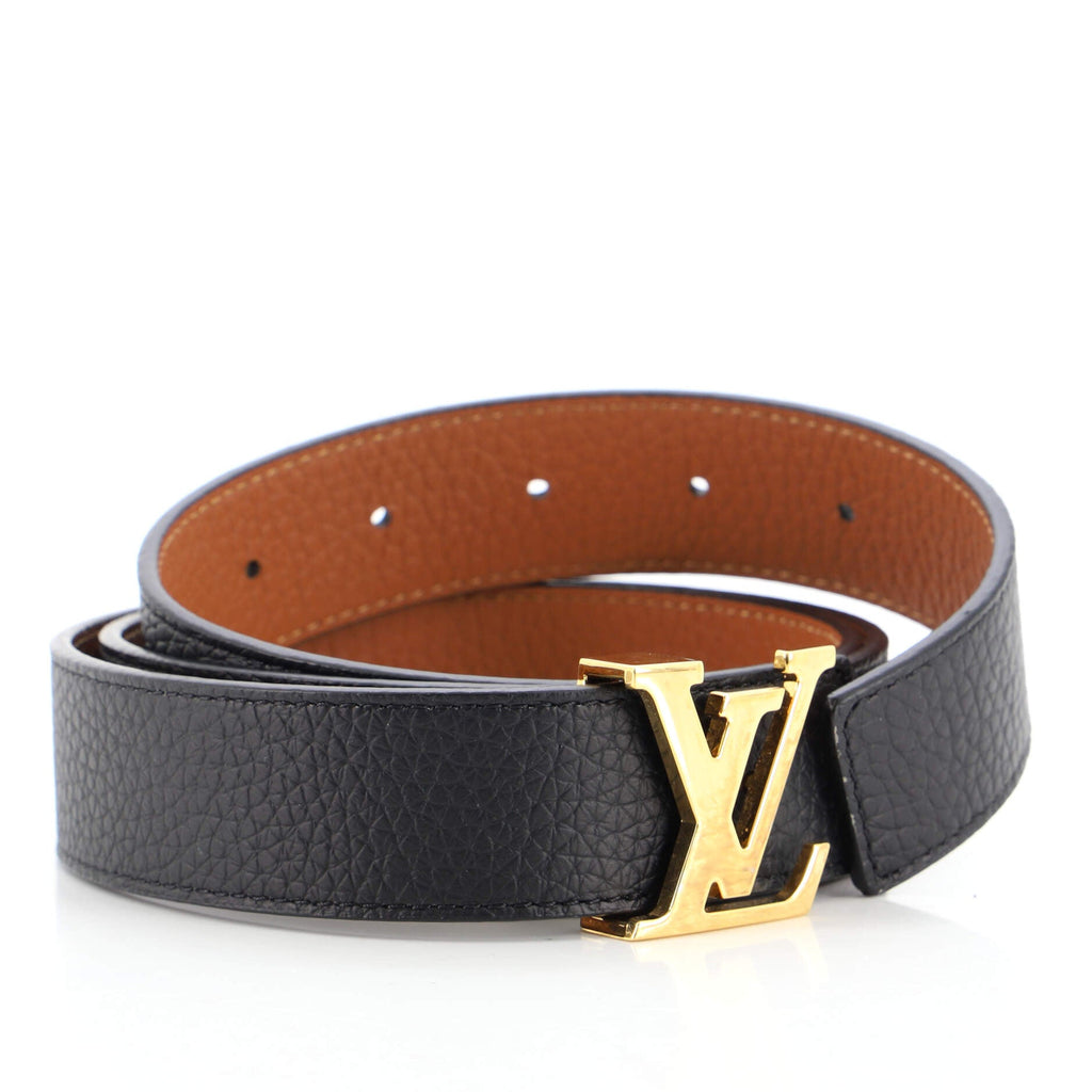 LV Initiales Reversible Belt Leather Thin 90