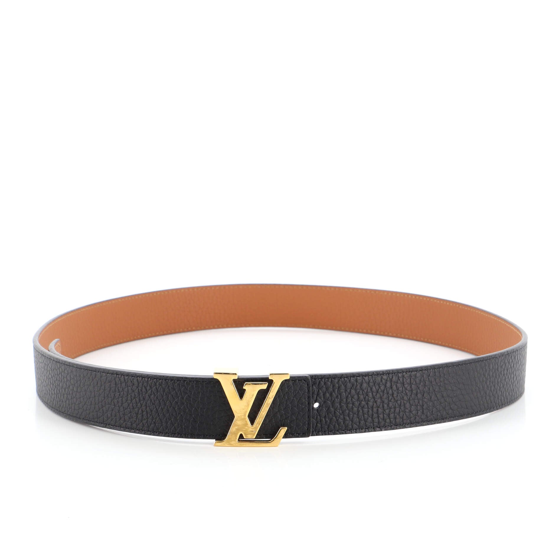LV Initiales Reversible Belt Leather Thin 90