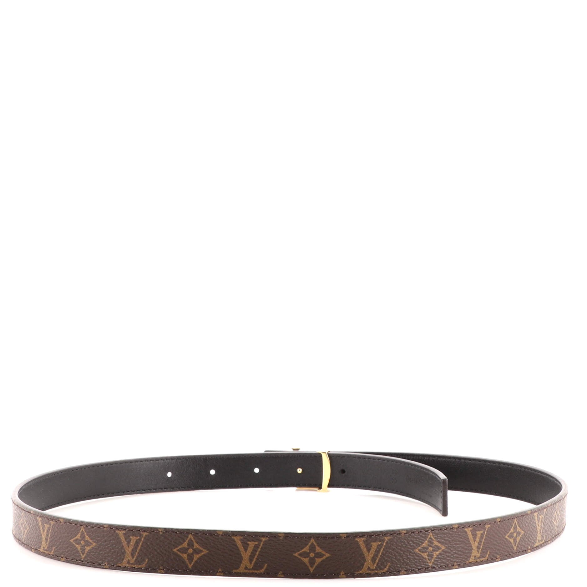 LV Initiales Belt Monogram Canvas Thin 80