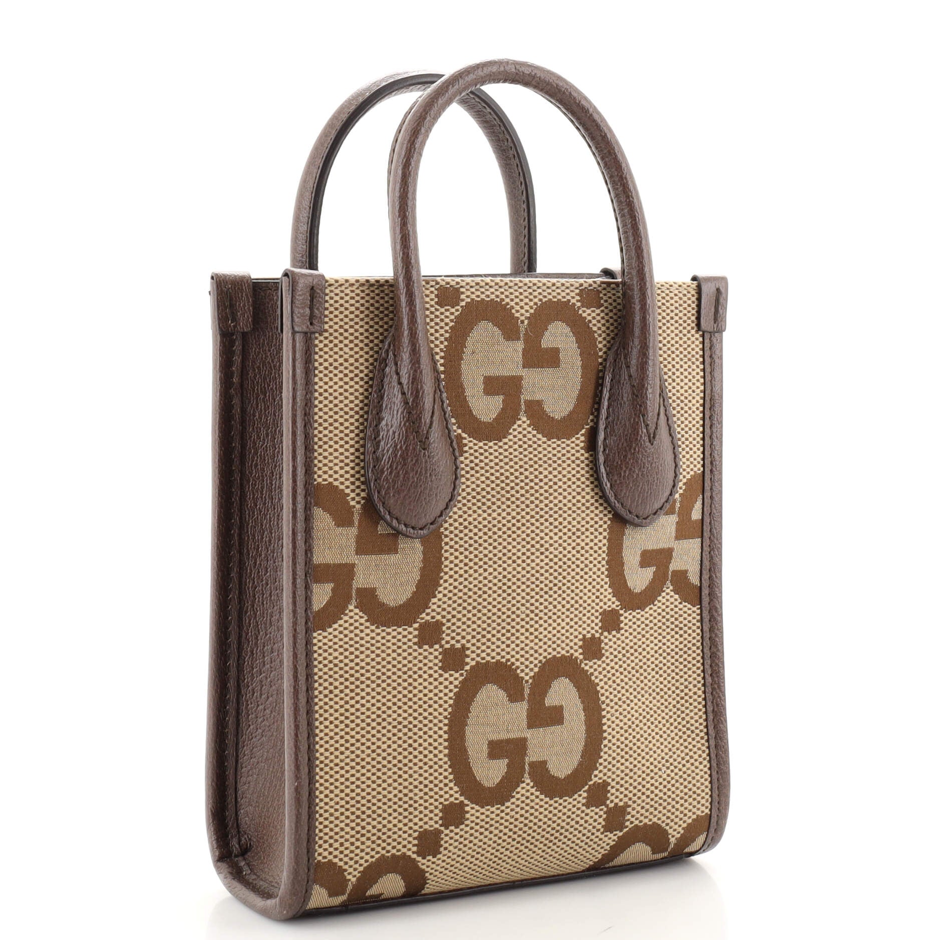 Vertical Tote Jumbo GG Canvas Mini