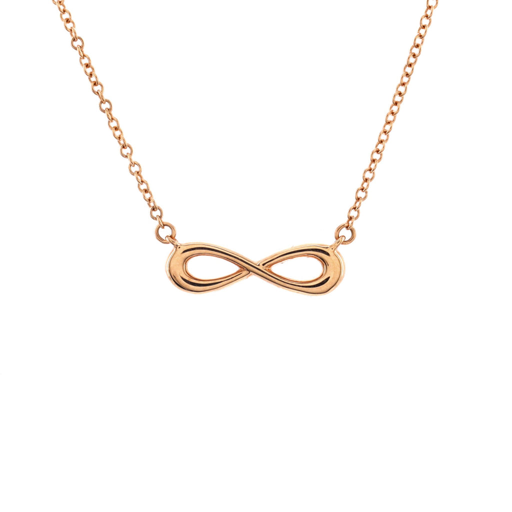 Infinity Pendant Necklace 18K Rose Gold