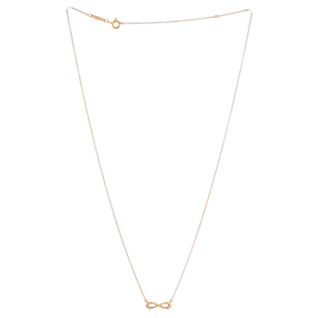 Infinity Pendant Necklace 18K Rose Gold