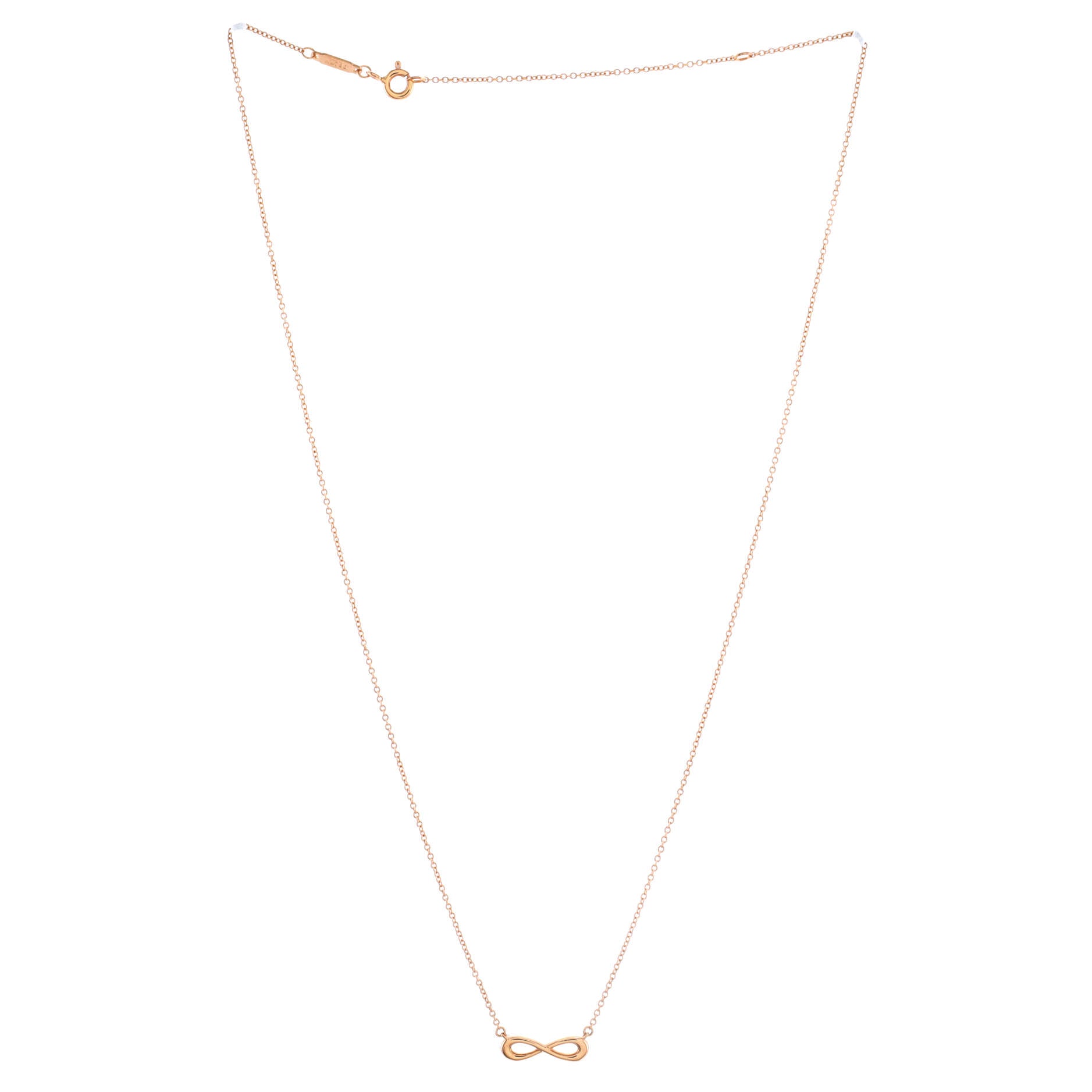 Infinity Pendant Necklace 18K Rose Gold