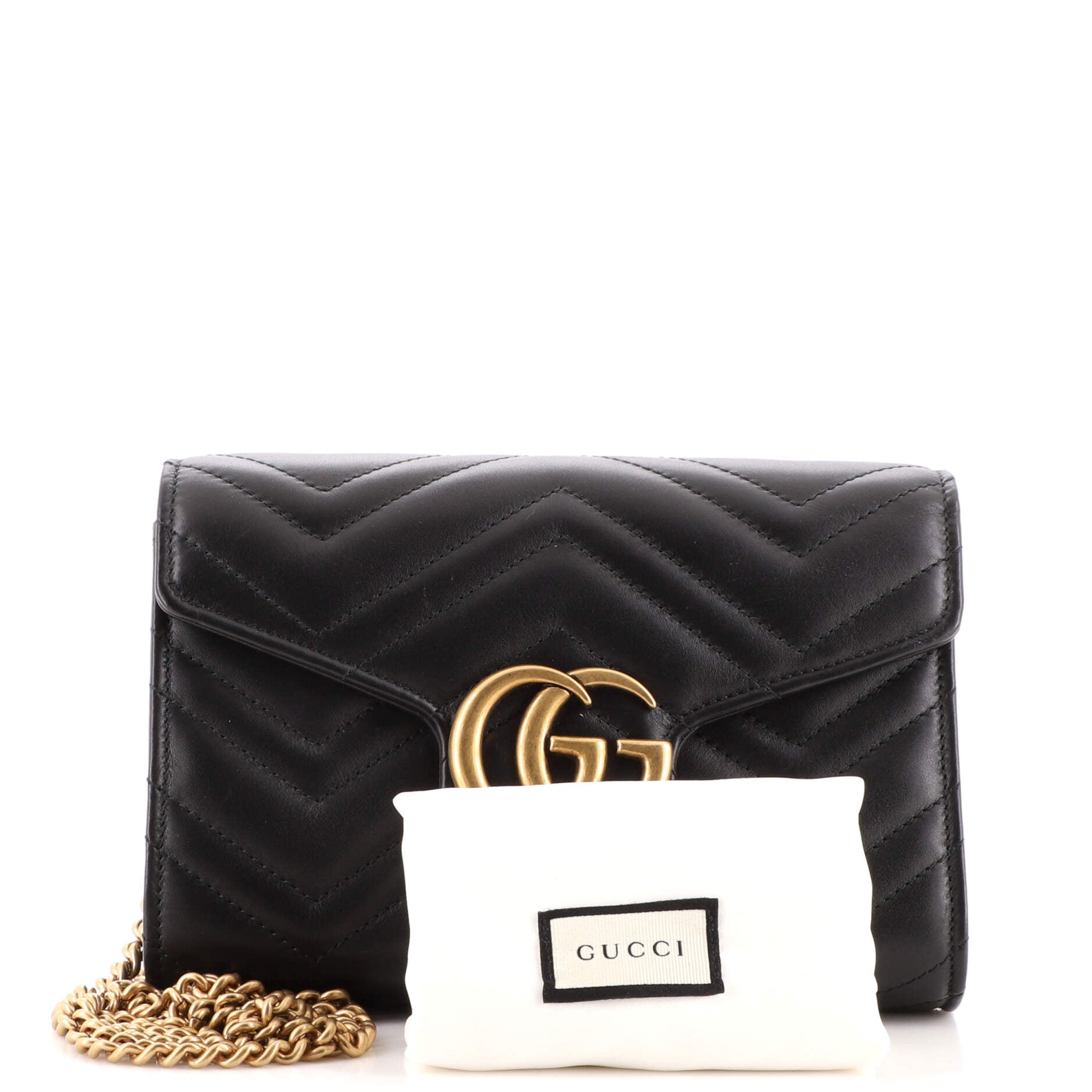 GG Marmont Chain Wallet Matelasse Leather Mini