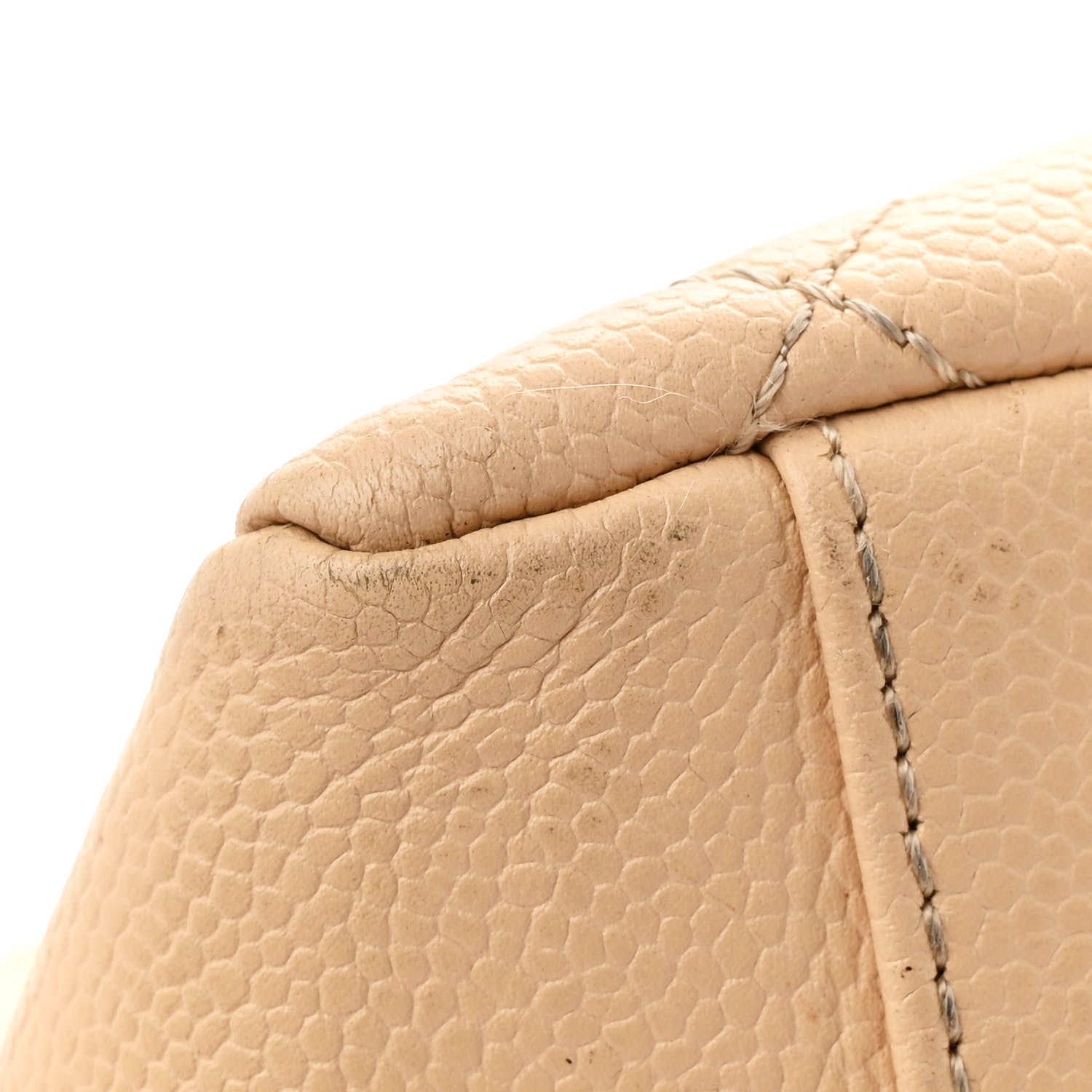 Caviar Quilted Grand Shopping Tote GST Beige Clair