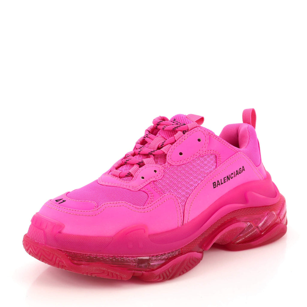 Women's Triple S Sneakers Fabric and Mesh with Leather