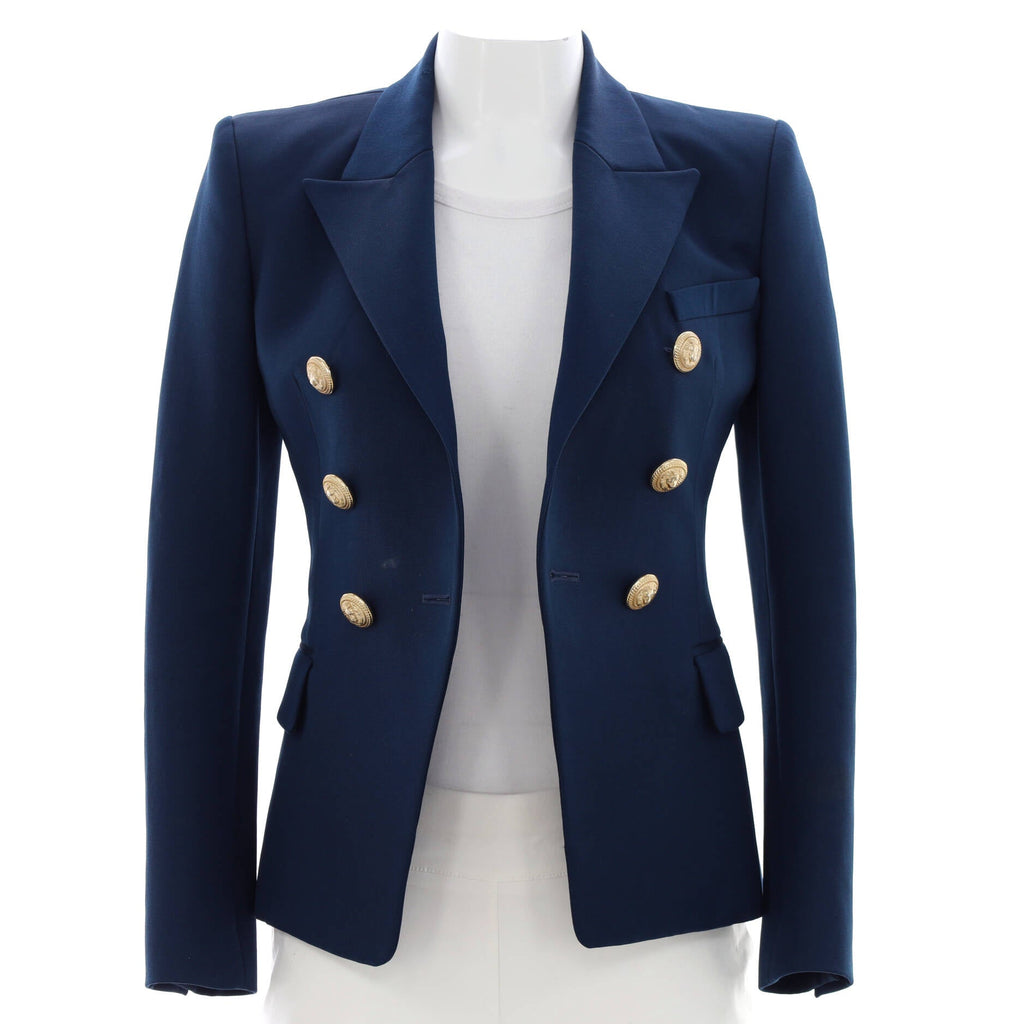 Women's Double Breasted Blazer Wool