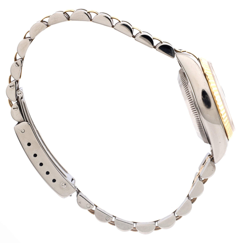 Oyster Perpetual Datejust Automatic Watch Stainless Steel and Yellow Gold with Diamond Markers 26
