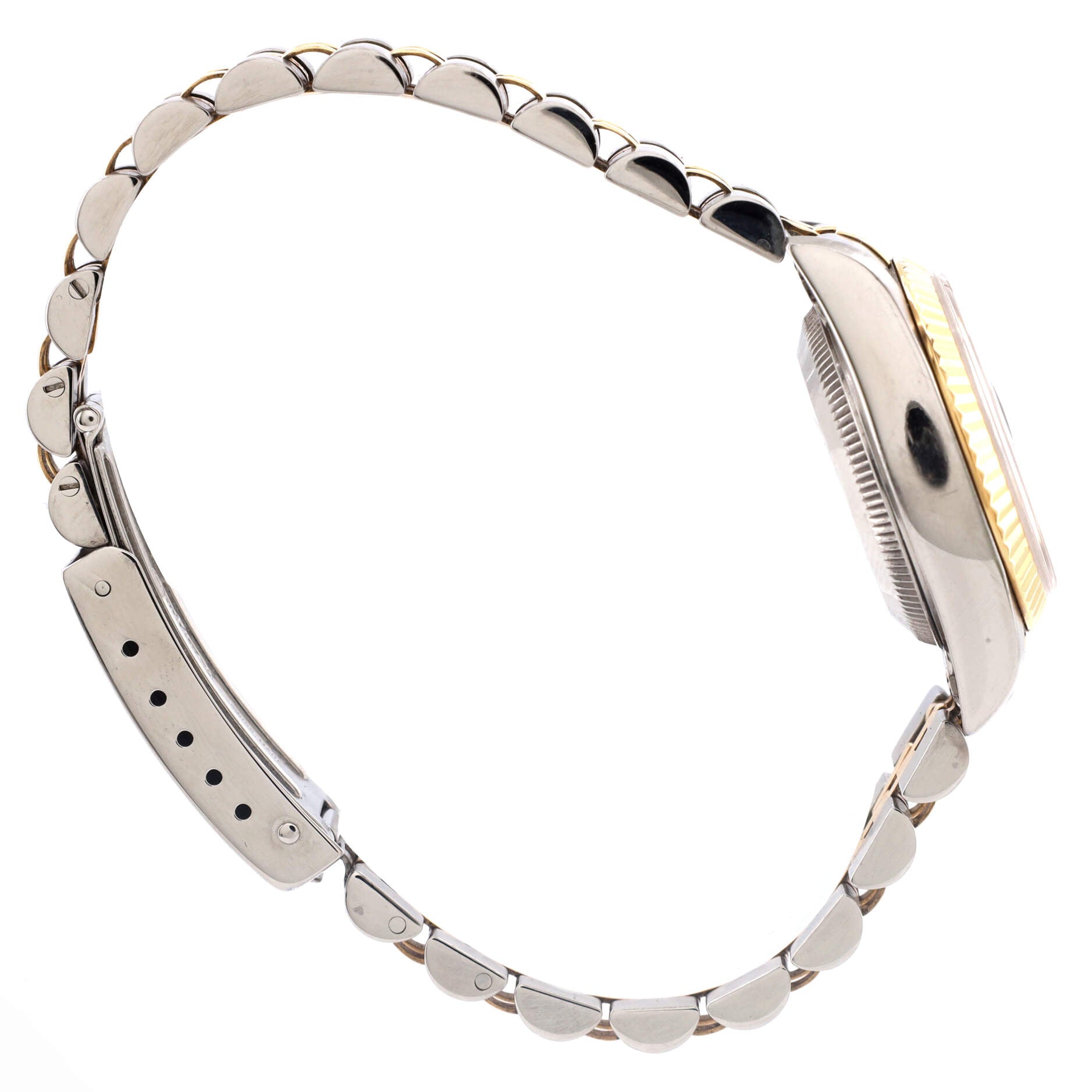 Oyster Perpetual Datejust Automatic Watch Stainless Steel and Yellow Gold with Diamond Markers 26