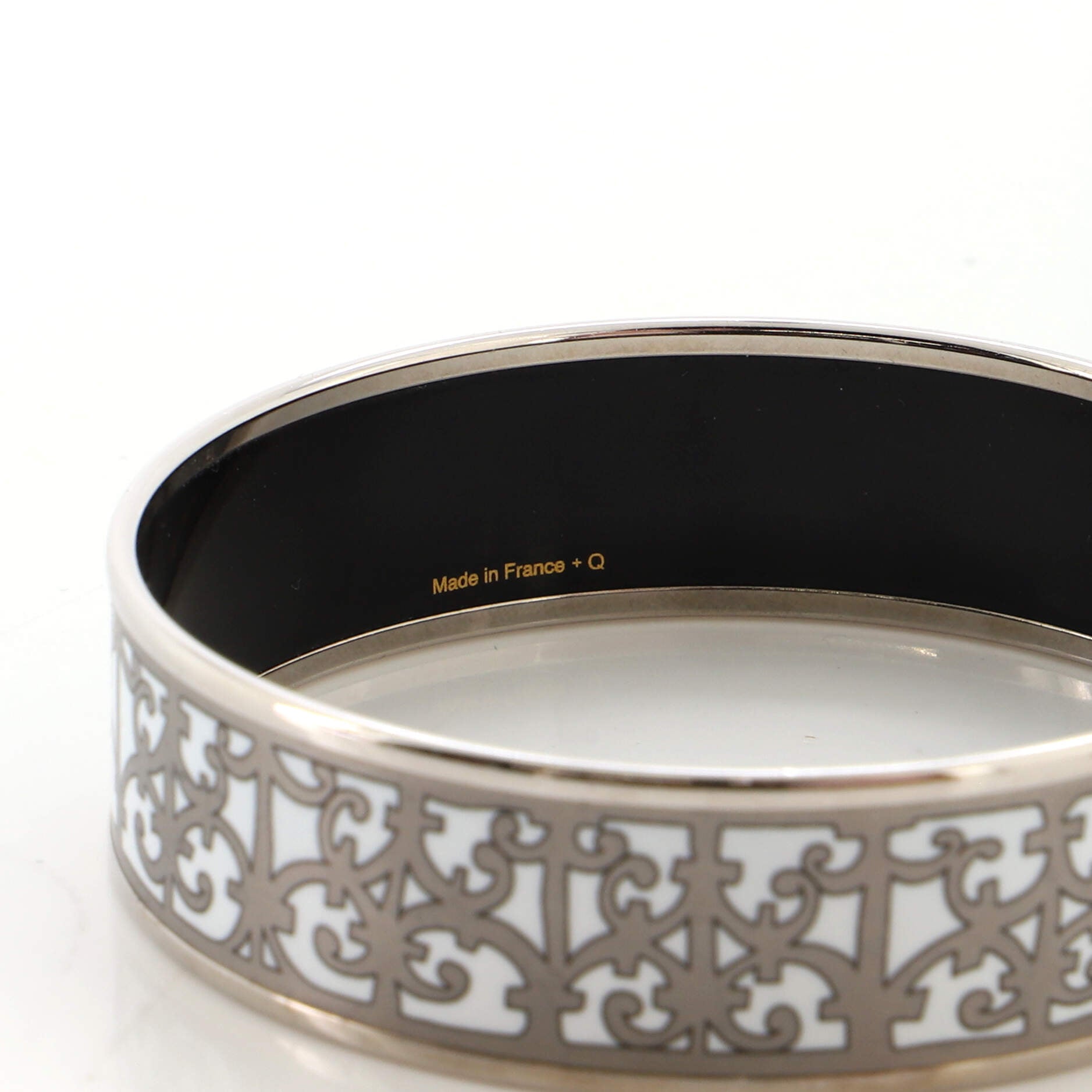 Bangle Bracelet Printed Enamel Wide