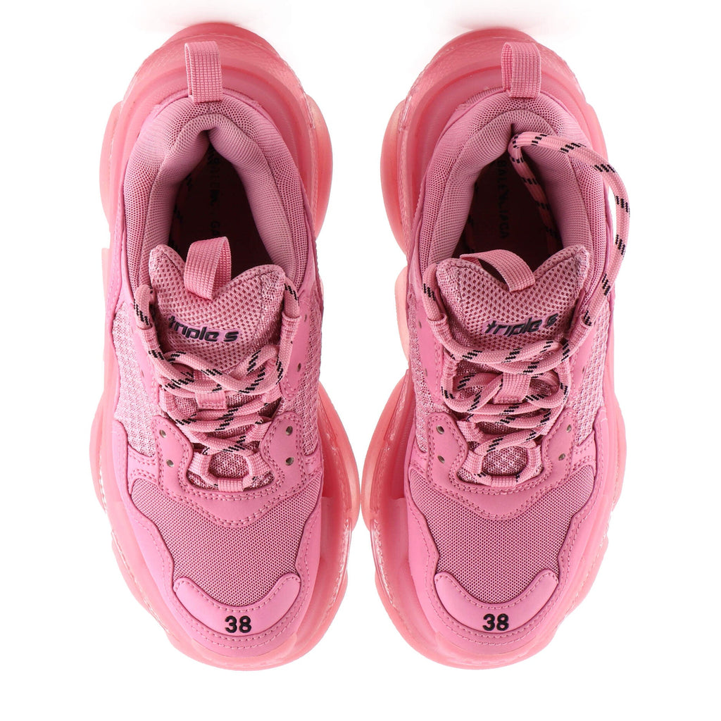 Women's Triple S Sneakers Fabric and Mesh with Leather