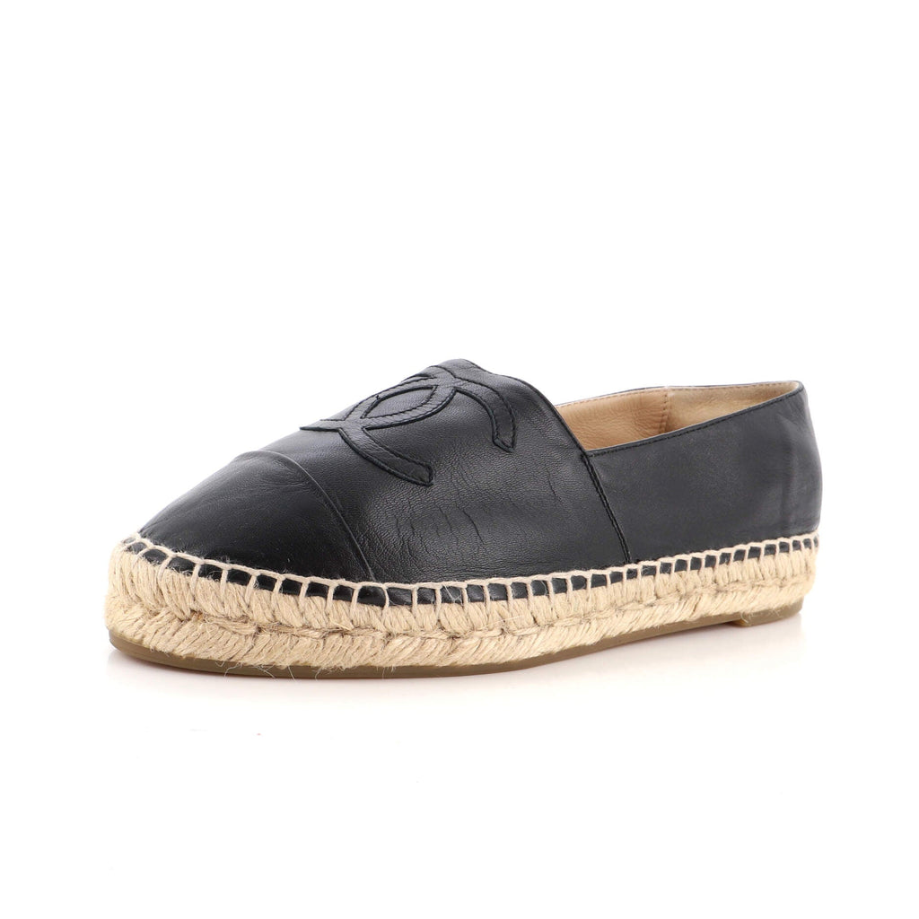 Women's CC Cap Toe Espadrilles Leather