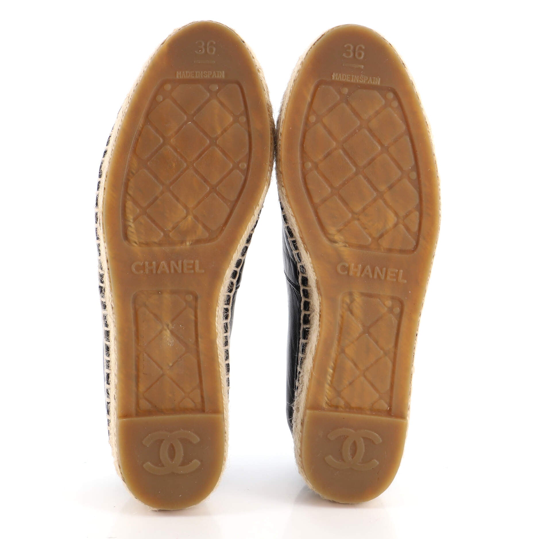 Women's CC Cap Toe Espadrilles Leather