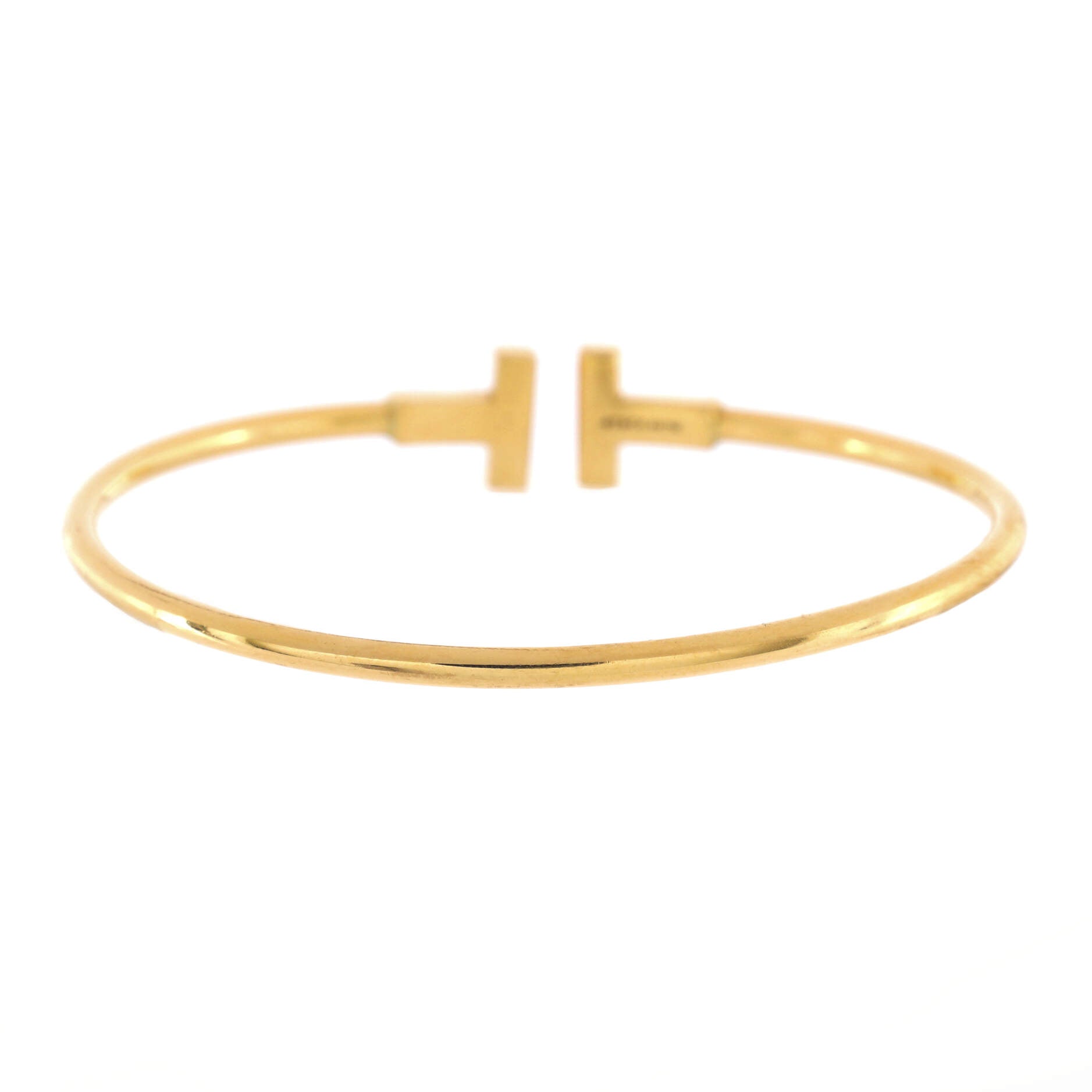 T Wire Bracelet 18K Yellow Gold Narrow