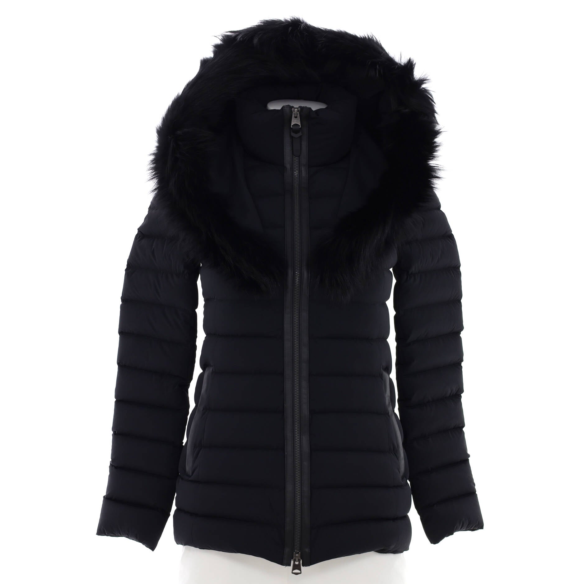 Women's Kadalina Puffer Jacket Quilted Nylon Blend with Down and Fur