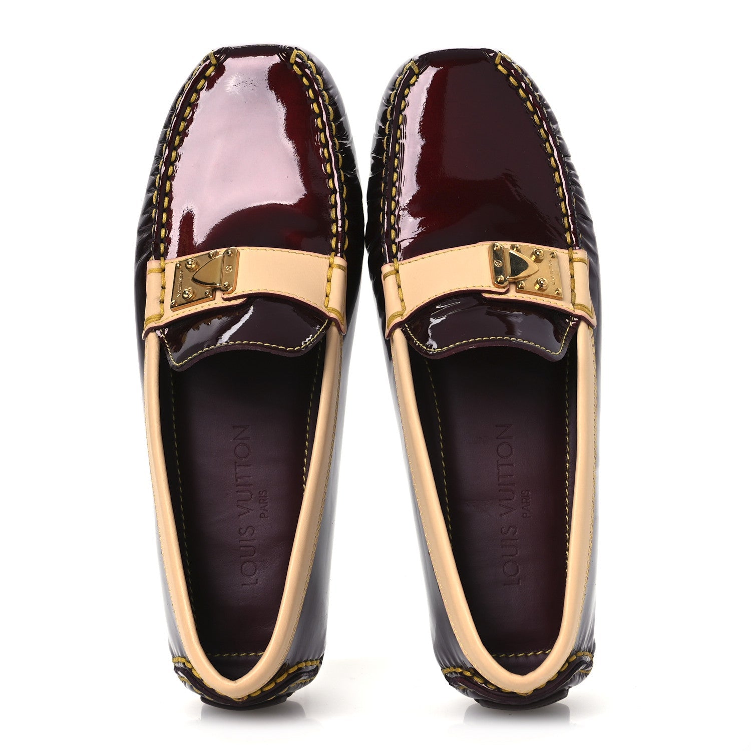 Vernis Zen Driving Loafers 36 Amarante