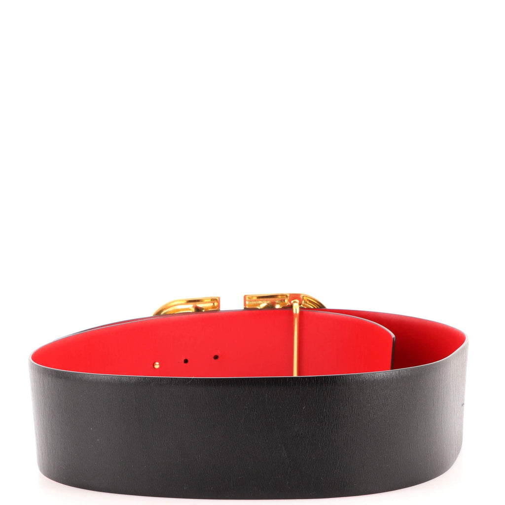 VLogo Belt Leather Extra Wide 90