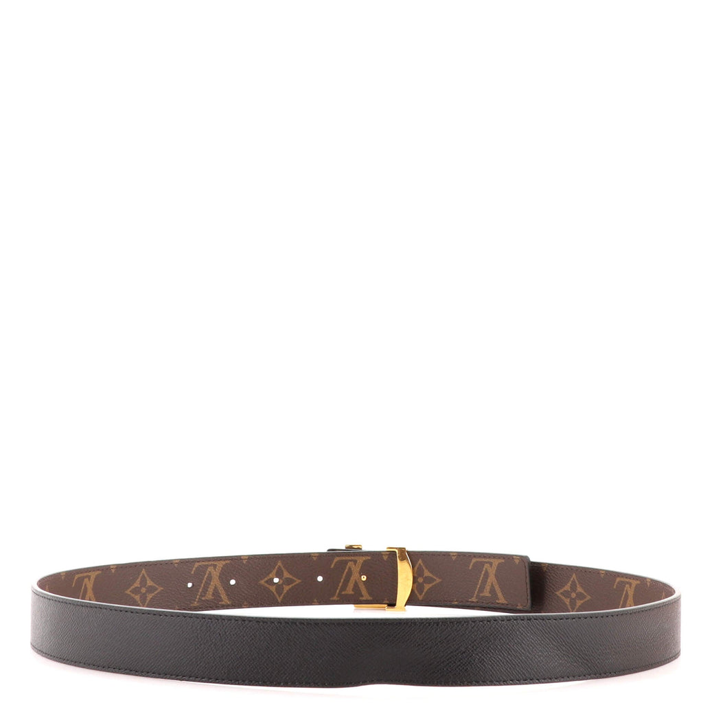 LV Initiales Reversible Belt Monogram Canvas and Leather Wide 85