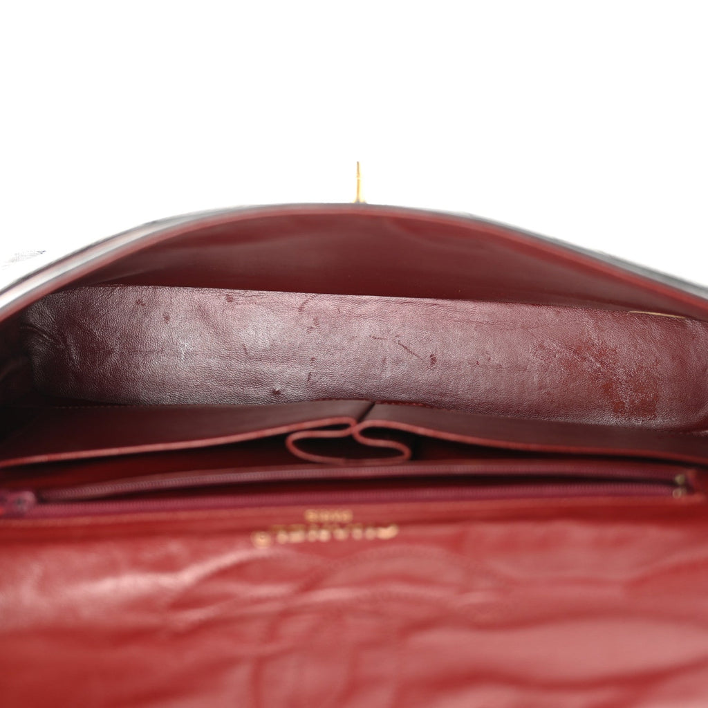 Lambskin Quilted Small Double Flap Black