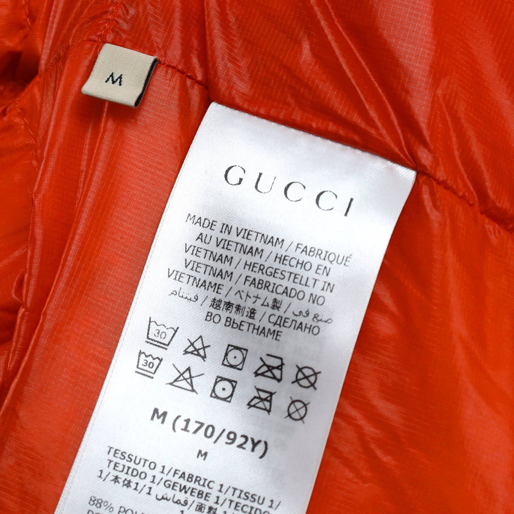 Men's Gucci x The North Face Puffer Jacket Quilted Printed Polyamide with Down