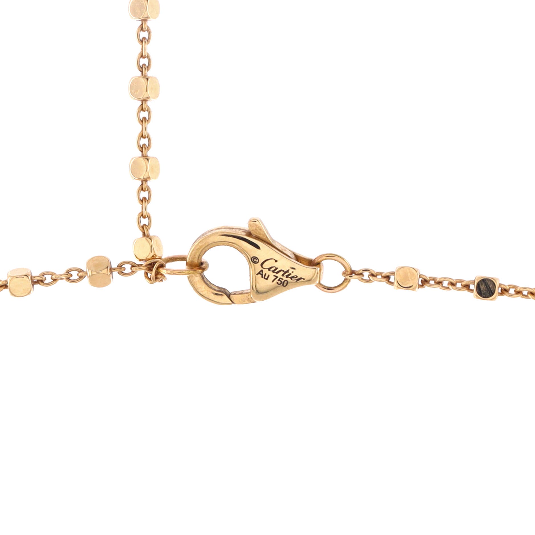 Panthere De Cartier Necklace 18K Yellow Gold with Diamonds, Black Enamel and Tsavorite