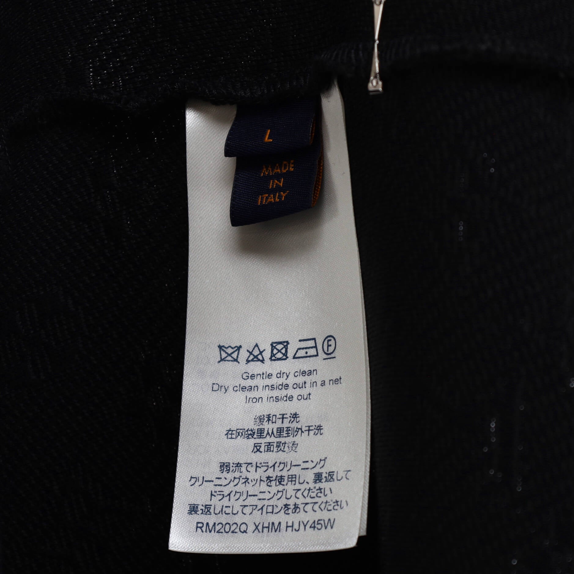 Men's Zip-Through Top Bomber Jacket Monogram Polyester Blend
