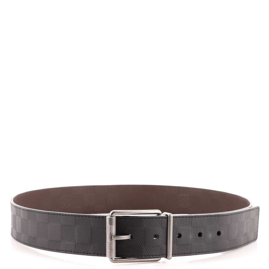 Buckle Reversible Belt Damier Infini Leather Wide 95