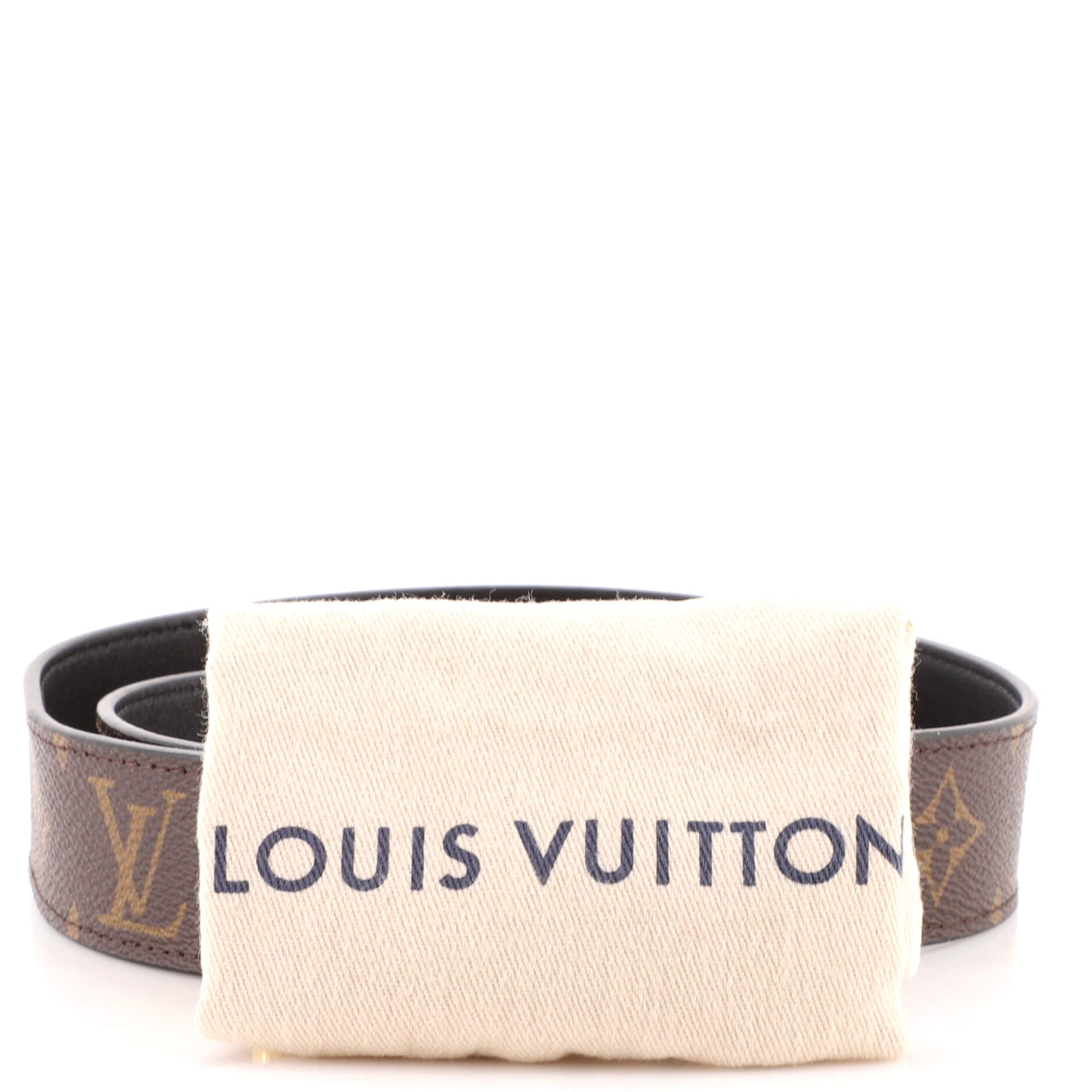 Signature Chain Belt Macassar Monogram Canvas Medium 85