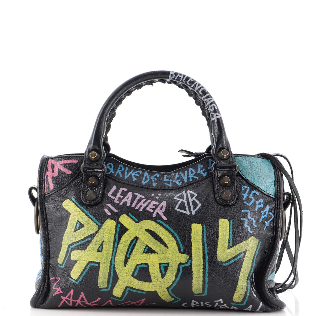 City Graffiti Classic Studs Bag Leather Mini