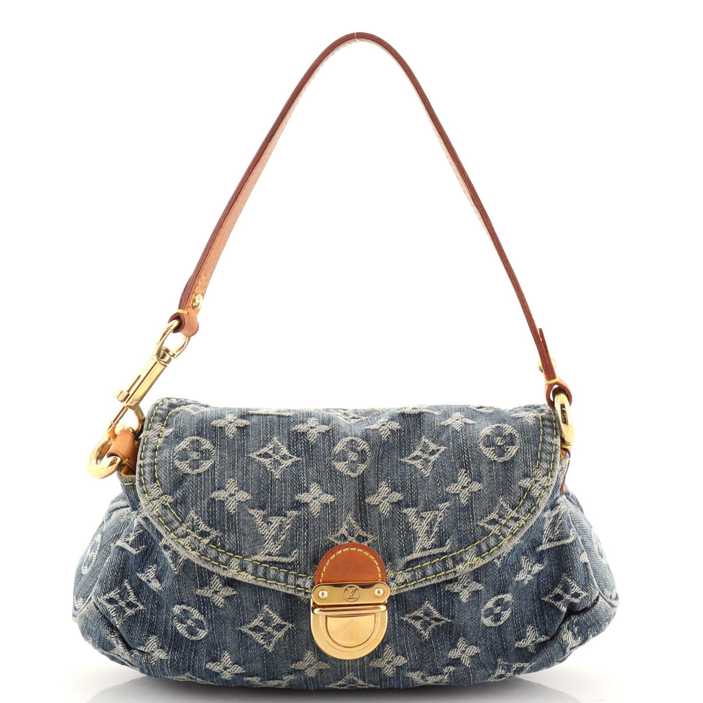 Pleaty Handbag Denim Mini