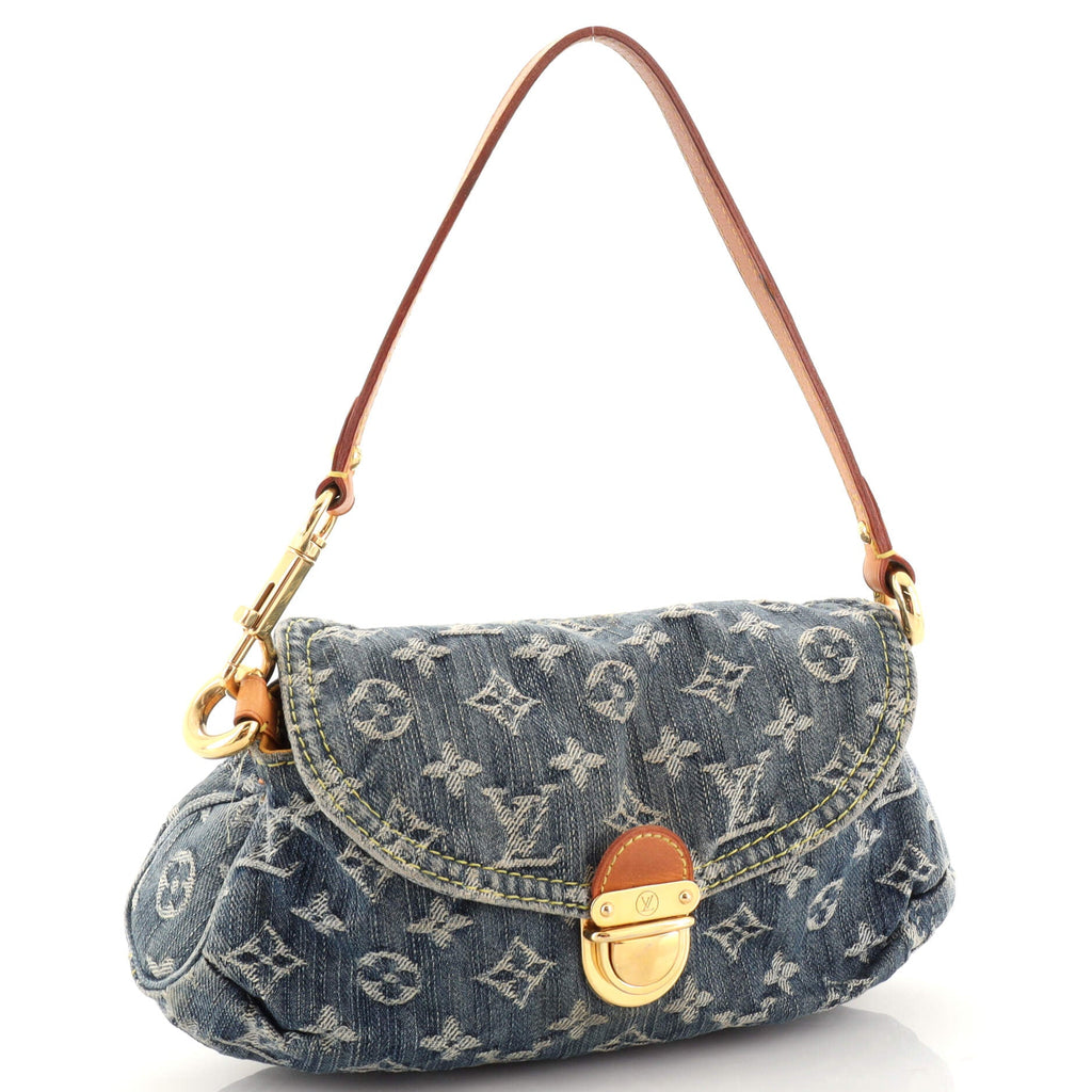 Pleaty Handbag Denim Mini