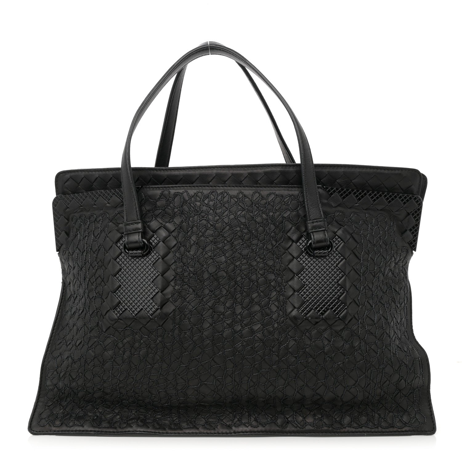 Nappa Intrecciato Tote Black