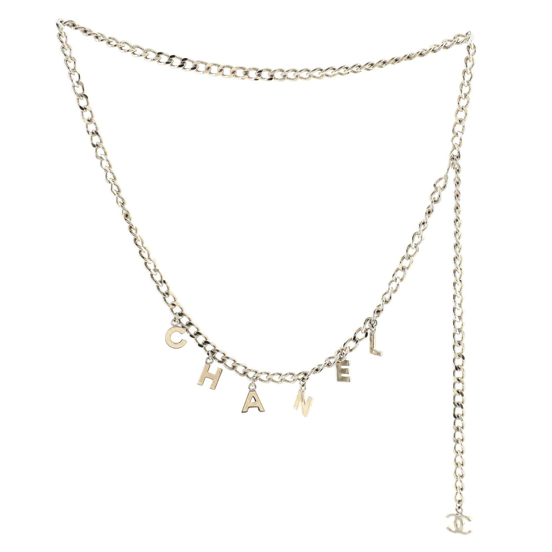 Logo Charm Chain Belt Metal 85