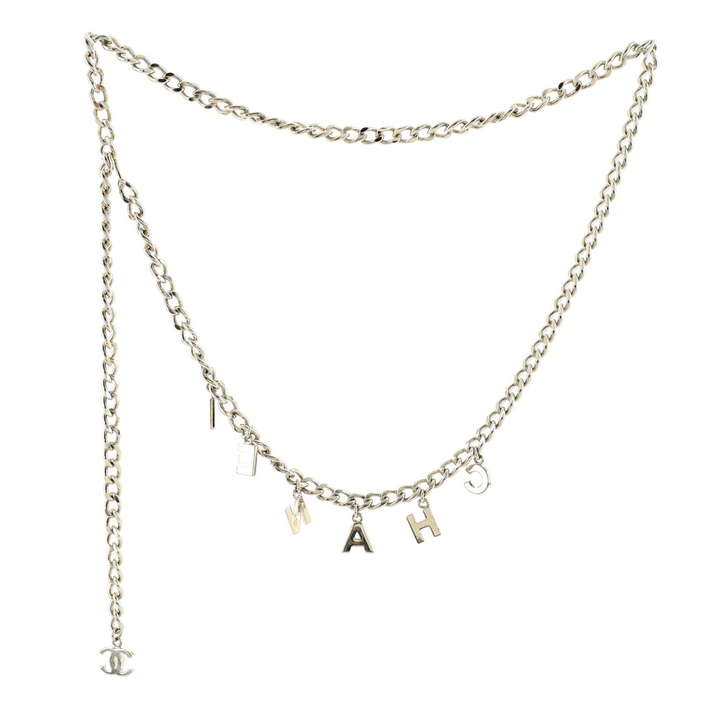 Logo Charm Chain Belt Metal 85