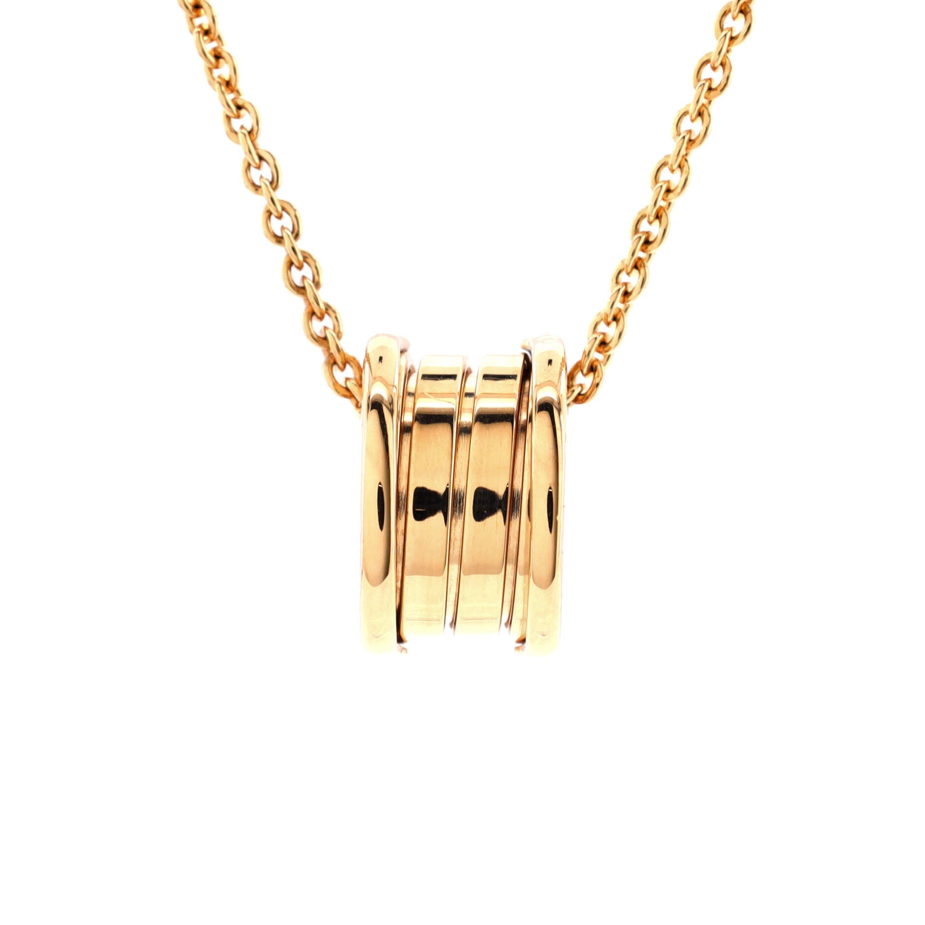 B.Zero1 Pendant Necklace 18K Yellow Gold Small
