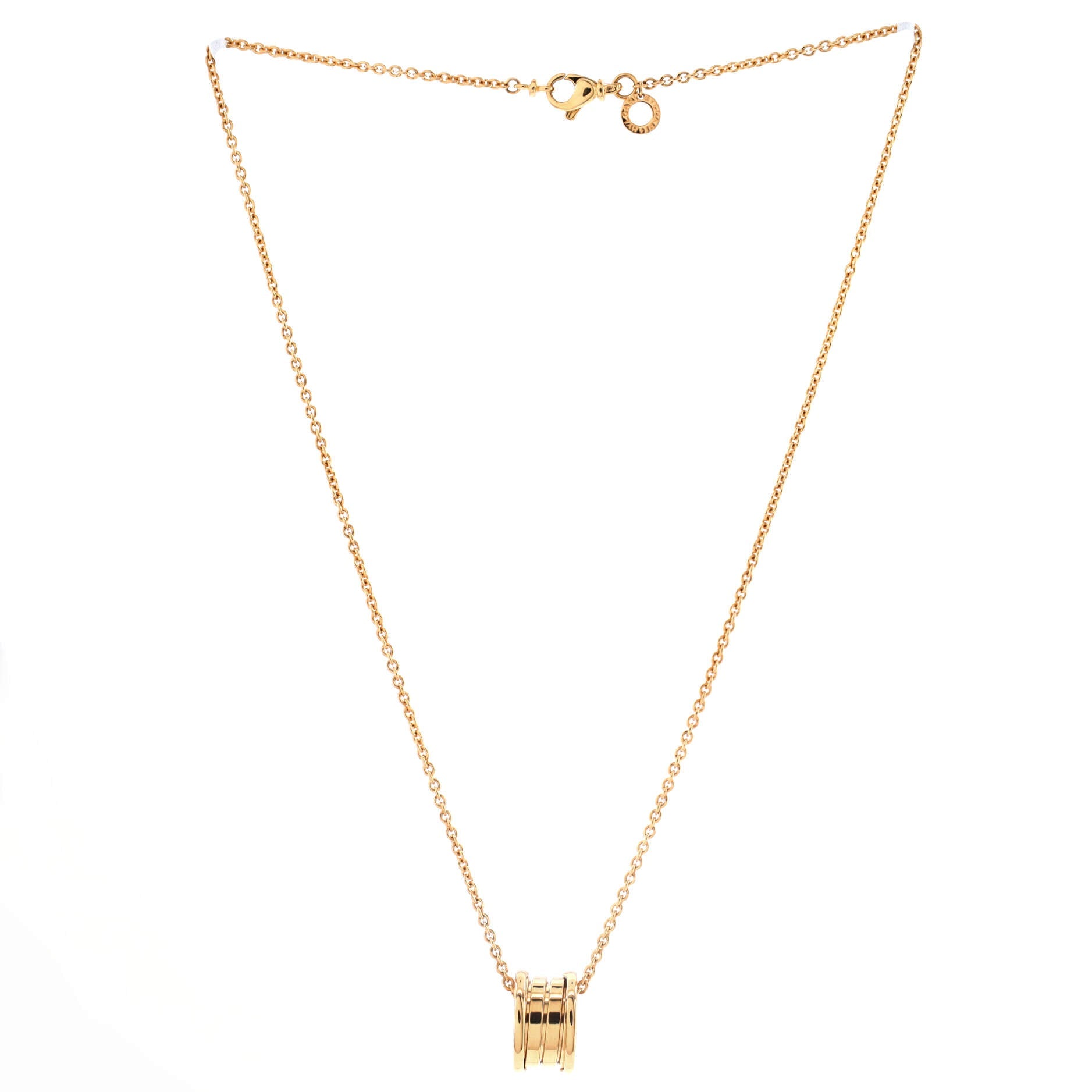B.Zero1 Pendant Necklace 18K Yellow Gold Small