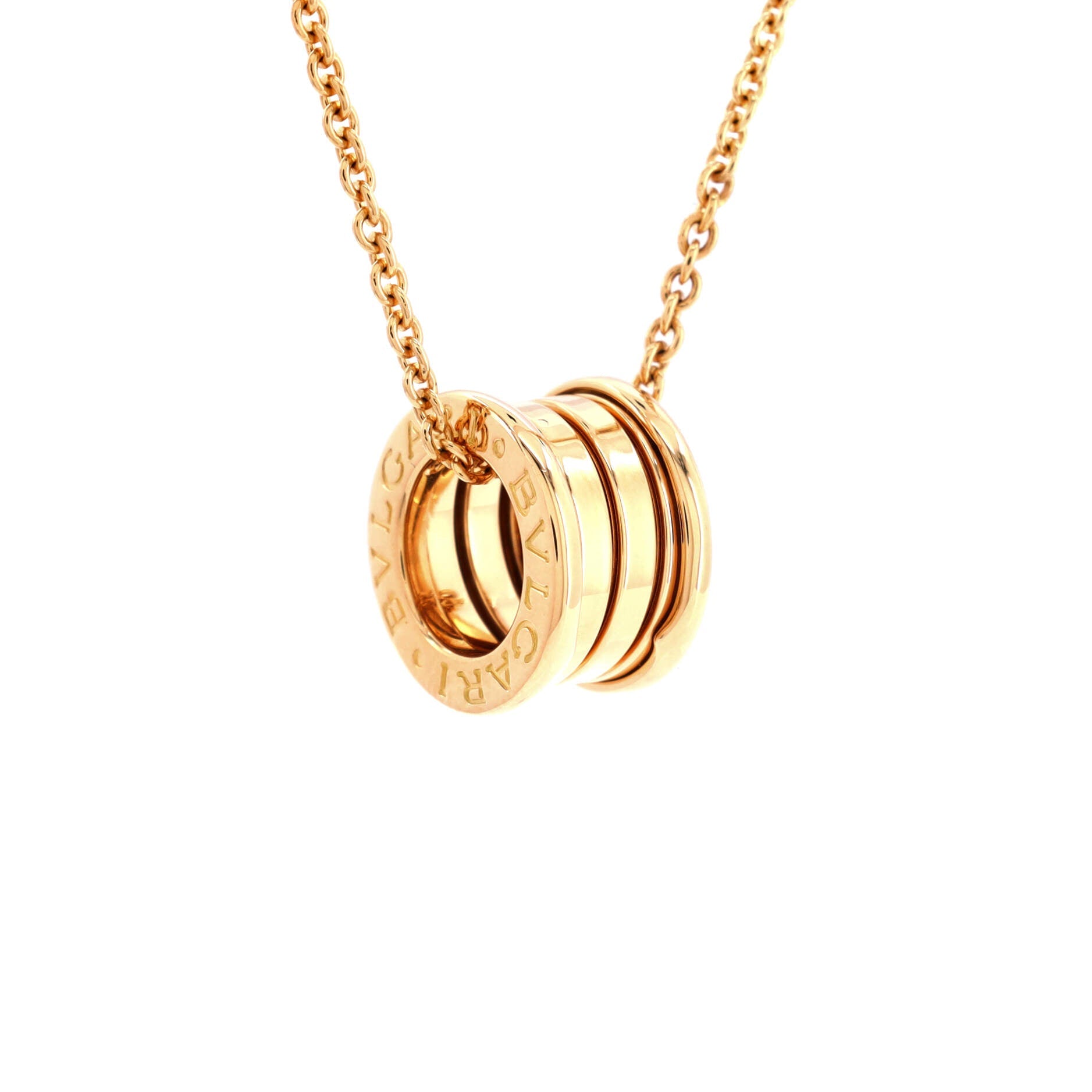 B.Zero1 Pendant Necklace 18K Yellow Gold Small