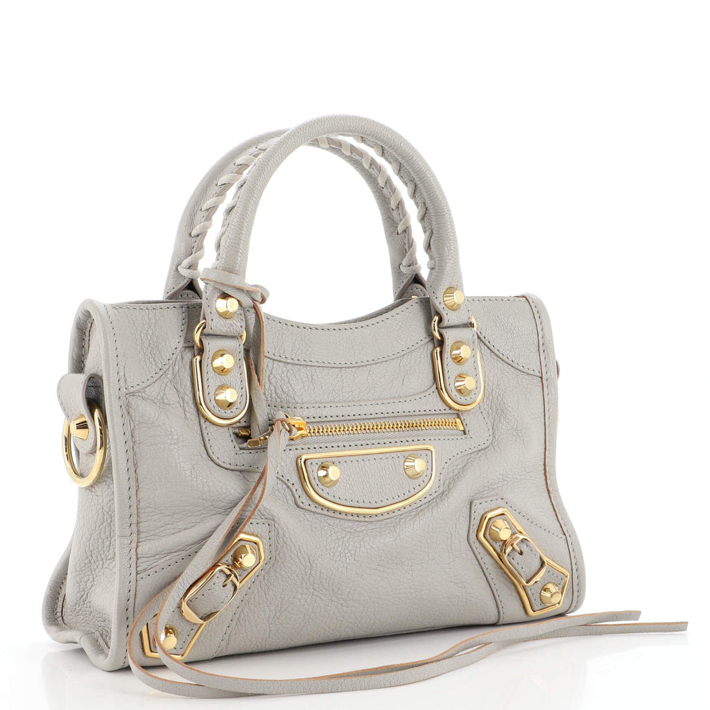 City Classic Metallic Edge Bag Leather Mini