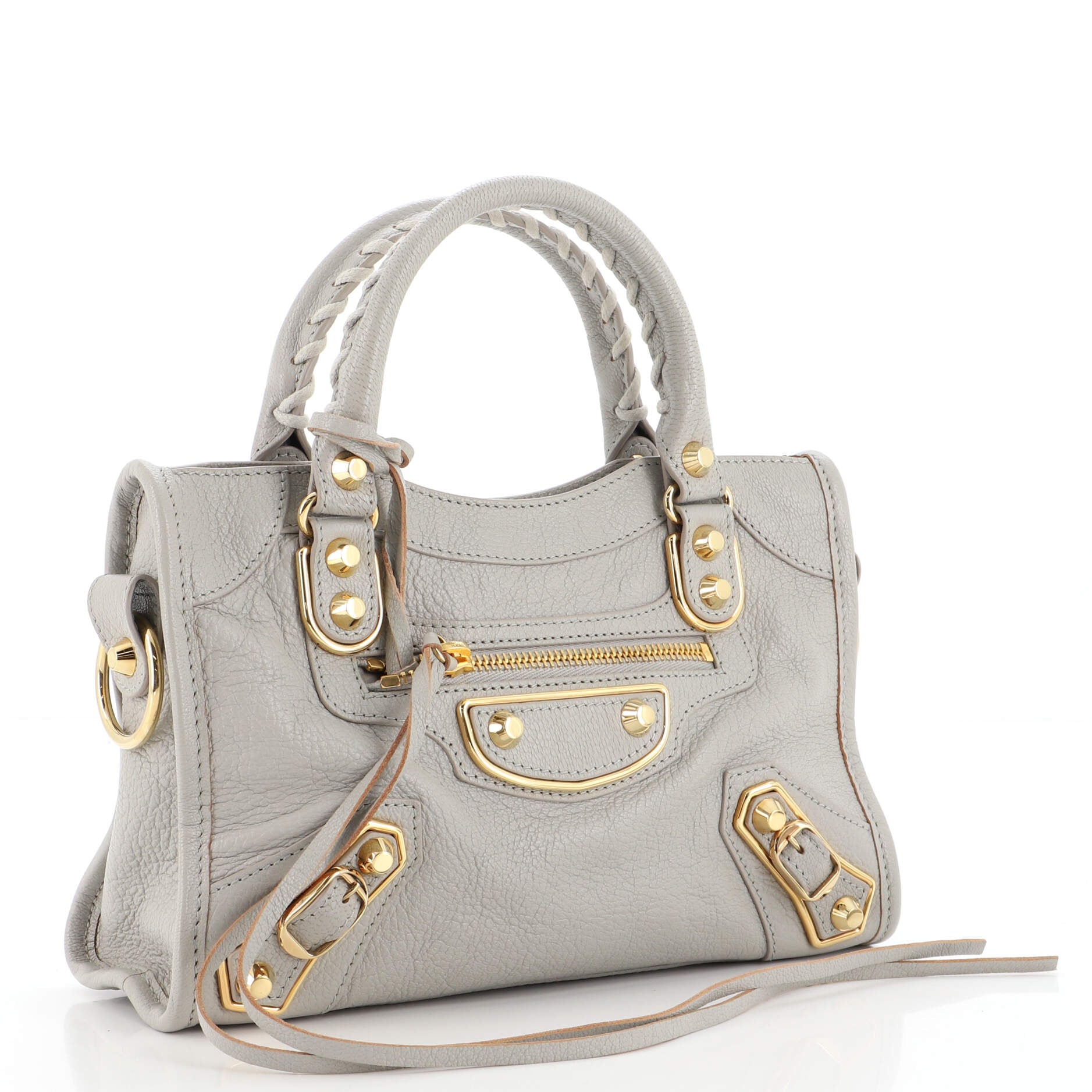 City Classic Metallic Edge Bag Leather Mini