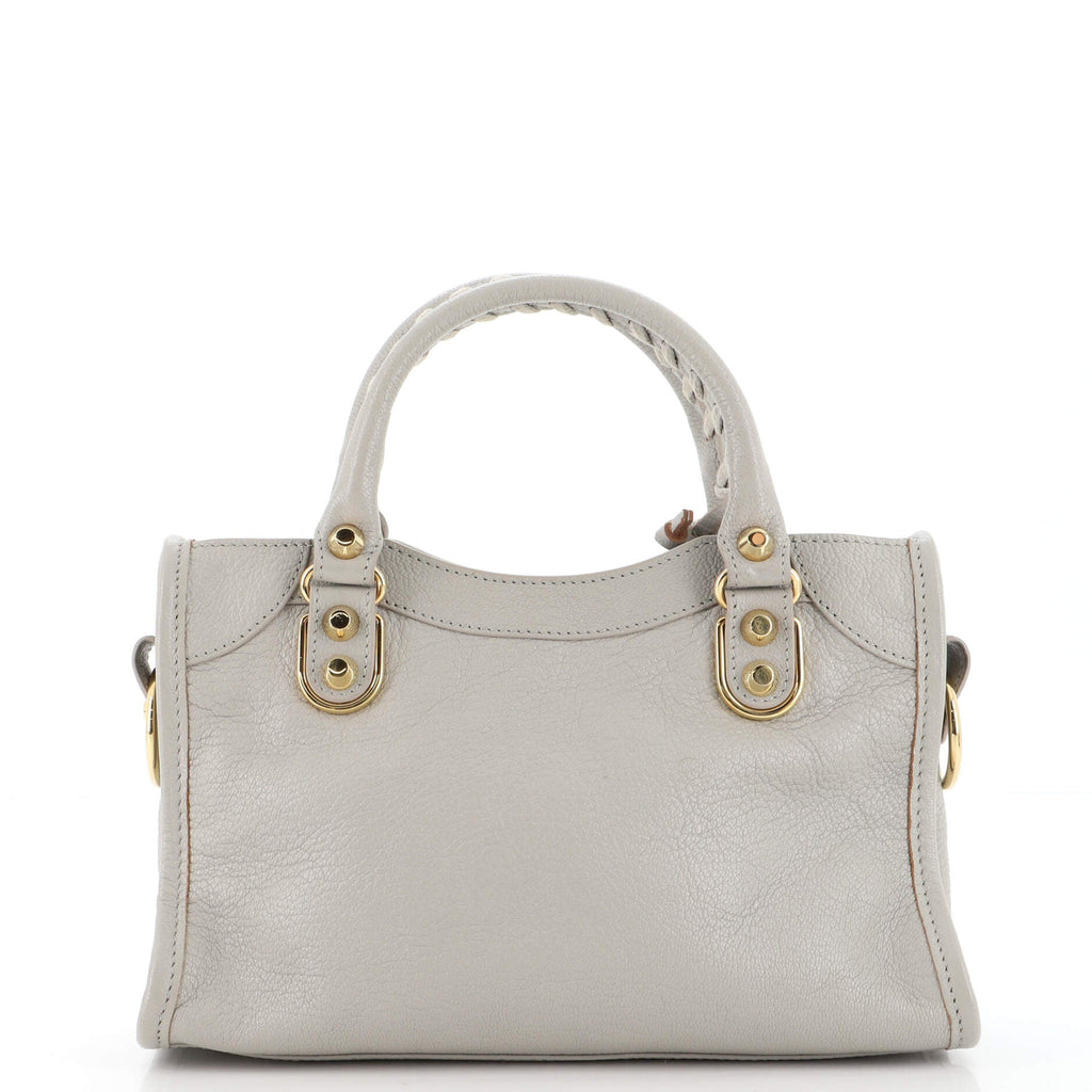 City Classic Metallic Edge Bag Leather Mini
